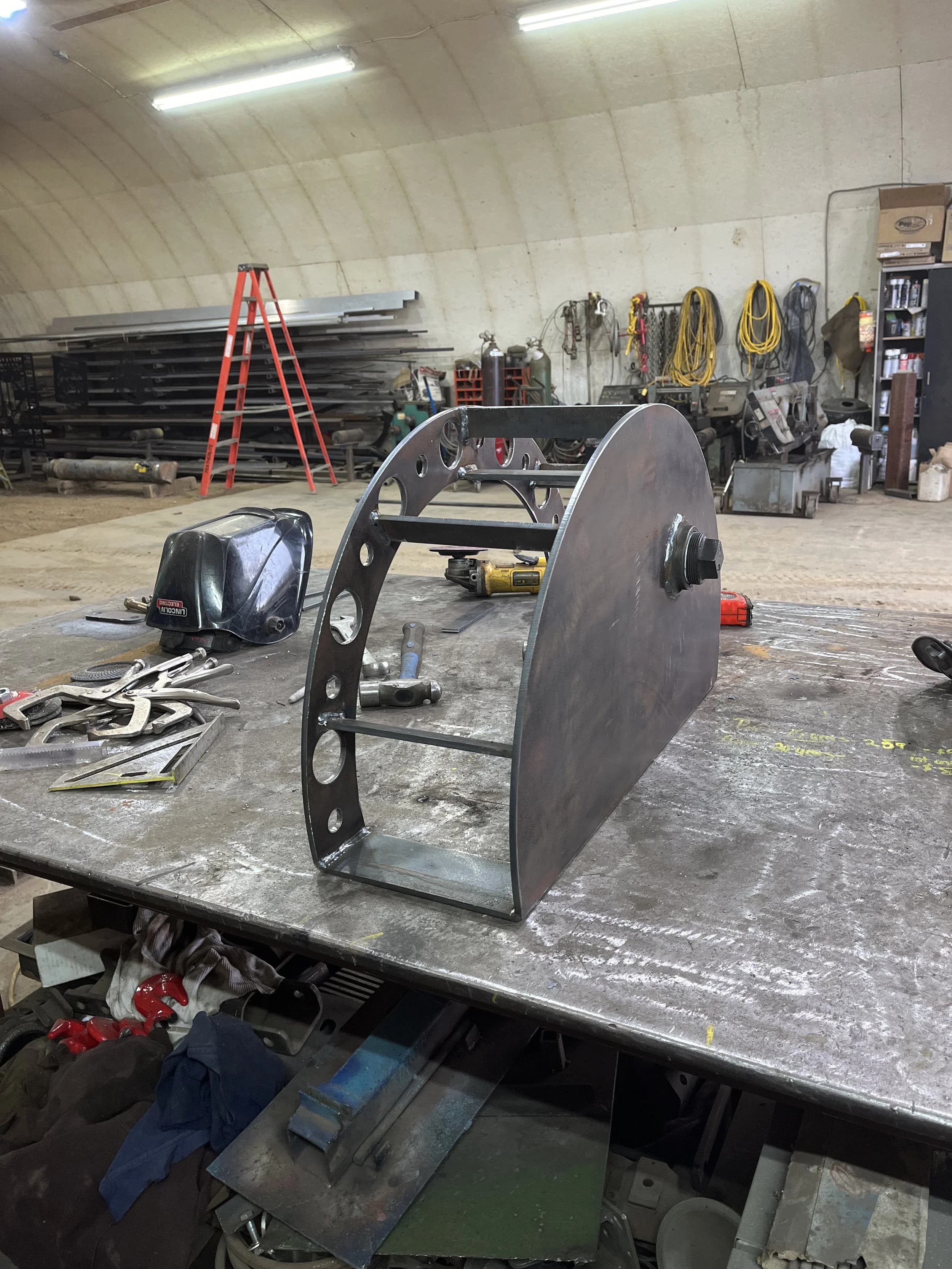 Fabricated bracket and welding work at Infinity Metalworks